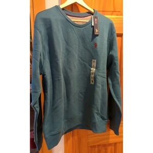 U.S. Polo Assn. Crew Fleece Mens M Embroidered Crew Neck Long Sleeve Sweatshirt